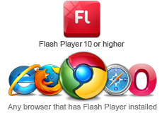 Jeder Browser, der Flash Player installiert hat